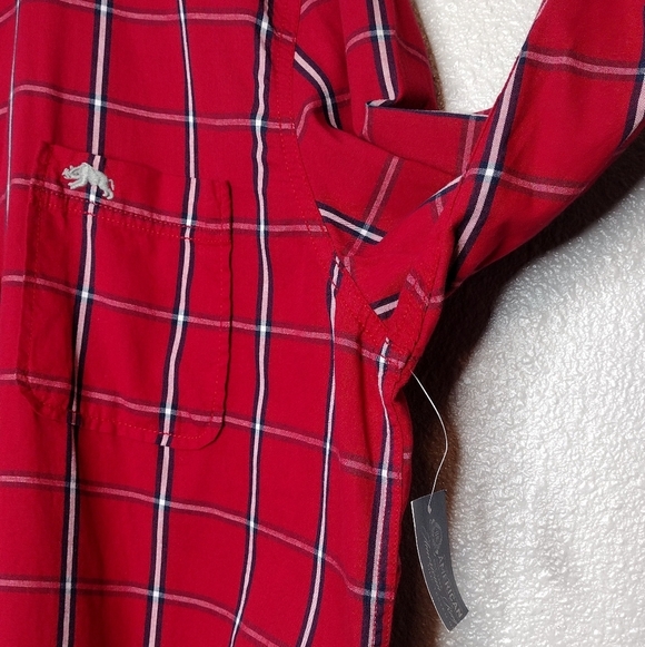 NWT American Rag Men's Plaid Casual Button Down Dress Shirt Size M - Picture 8 of 14